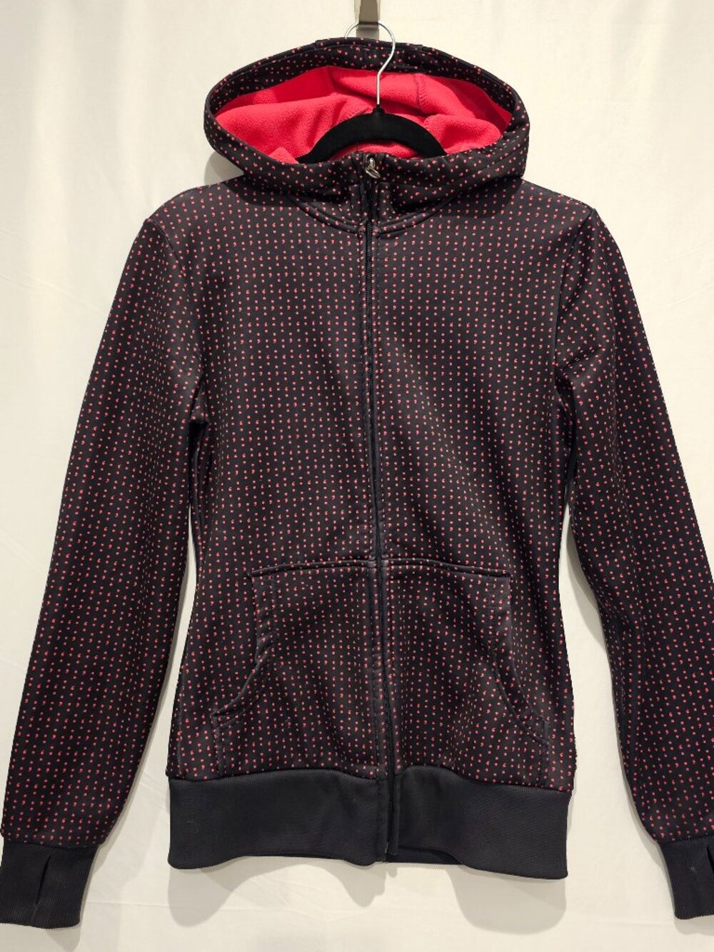 Burton Women's Snowboard Hoodie Black Pink XS Snowboarding Full Zipper